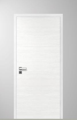 white internal commercial door set