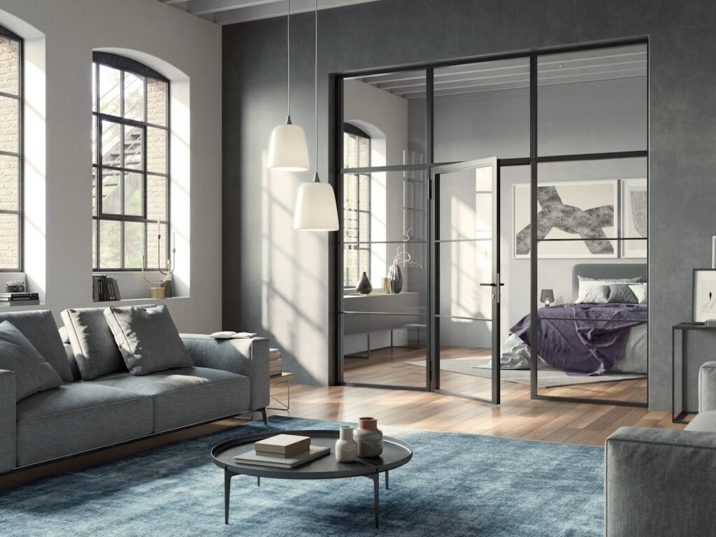 extra tall glass doors